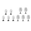 MANGOUSONG Miniature Trees,5Pcs Model Tree Train Railroad Scenery Diorama for Landscape view 3