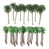 MANGOUSONG Miniature Trees,40Pcs Model Coconut Palm Tree Scenery for Train Railway Architecture Building Layout view 1