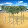 MANGOUSONG Miniature Trees,40Pcs Model Coconut Palm Tree Scenery for Train Railway Architecture Building Layout view 2