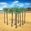 MANGOUSONG Miniature Trees,40Pcs Model Coconut Palm Tree Scenery for Train Railway Architecture Building Layout view 4