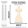 Unfinished Wood Tombstone Cross Shape | Craft Cutout | up to 46" DIY 12" / 1/8" view 2