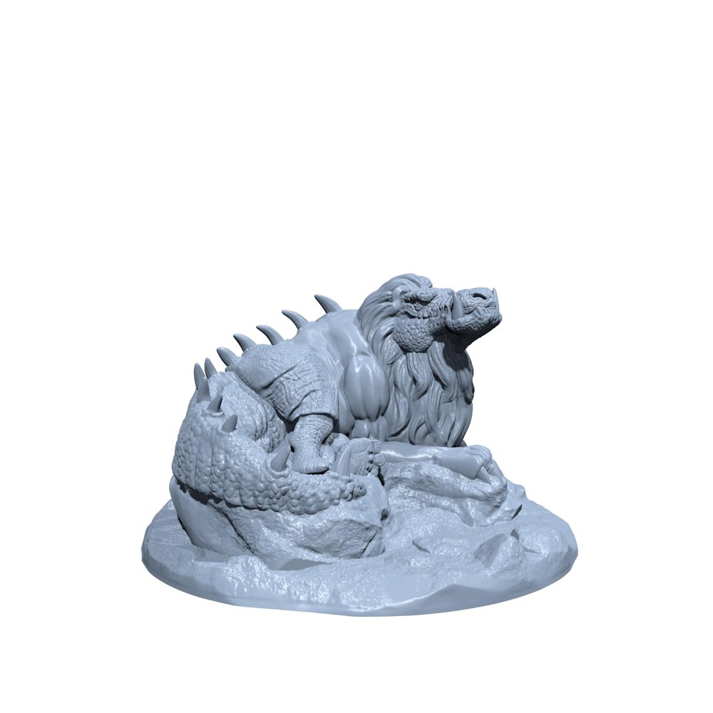 Ammut | Ammit | Basilisk Miniature for Tabletop Games Like D&D and War Gaming Medium