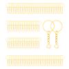 100Sets 1 inch Keychain Rings Golden Split Round Key Ring with Chain and Open Jump Rings for DIY Keychain Making Crafts view 1