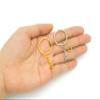 100Sets 1 inch Keychain Rings Golden Split Round Key Ring with Chain and Open Jump Rings for DIY Keychain Making Crafts view 3