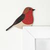 2 x Wooden Robin Door Toppers, Bird Door Corner, Christmas Gift for Nature Lovers, Robin Pair Decor, Kids Room Decor, Christmas Gifts, Ideal Housewarming Gift, 5.5x5 inches view 2