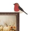 2 x Wooden Robin Door Toppers, Bird Door Corner, Christmas Gift for Nature Lovers, Robin Pair Decor, Kids Room Decor, Christmas Gifts, Ideal Housewarming Gift, 5.5x5 inches view 3