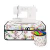 Psesaysky Bird Flower Sewing Machine Mat Reduce Vibration Non Slip Lightweight Pad for Table Christmas Sewing Machine Accessories Organizer to Keep Clean & Safe view 2