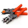 Hole Punching Machine Punch Plier Round Hole Perforator Tool Make Hole Puncher for Straps Cards Watchband Leather Belt - (Color: Red) view 2