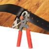Hole Punching Machine Punch Plier Round Hole Perforator Tool Make Hole Puncher for Straps Cards Watchband Leather Belt - (Color: Red) view 4