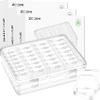 ZOQINI Bead Organizer Box, 84Pcs Small Clear Plastic Storage Containers, 3 Large Craft Organizer Boxes, 3 Sheets Label, Mini Parts Storage Solution for Beading Jewelry Making Diamond Arts Screws Seeds view 1