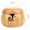 Nachukan Bamboo Yarn Bowl with Removable Lid - Wool Yarn Holder for Knitting & Crocheting, Bamboo Yarn Storage Bowl for Crafting view 2