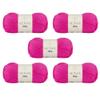 5 Skeins of Sensy Chino Soft Cotton Yarn, Soft Baby Cotton Yarn, Amigurumi Yarn, 3.5 oz, 360 Yards, Gauge 2 Fine (Fuchsia) view 1