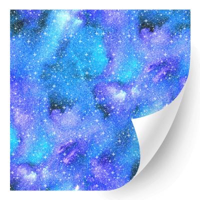 HTV4U Glitter Ombre Patterned Heat Transfer Vinyl (Abstrct Watercolor, 12" x 1 Yard) - Press Paper for T-Shirt, Iron on Vinyl, Craft DIY