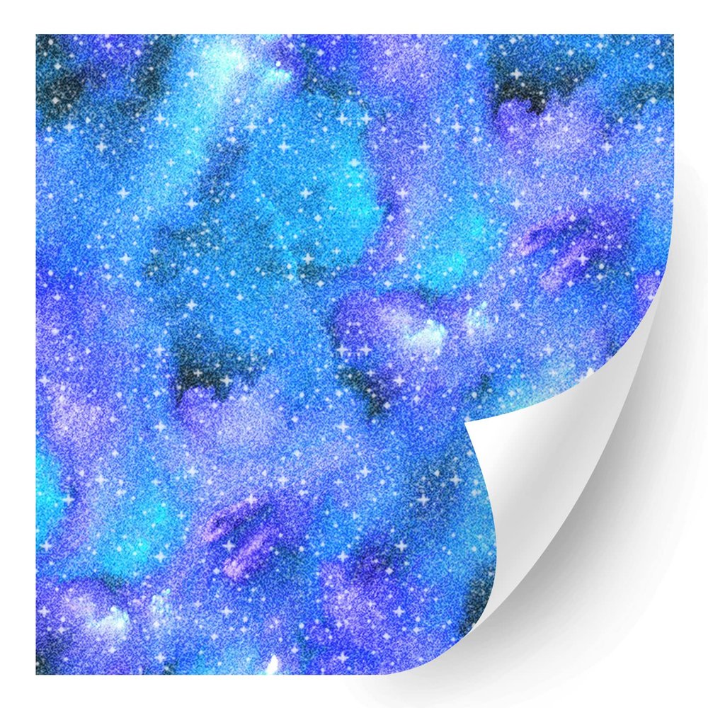 HTV4U Glitter Ombre Patterned Heat Transfer Vinyl (Abstrct Watercolor, 12" x 1 Yard) - Press Paper for T-Shirt, Iron on Vinyl, Craft DIY