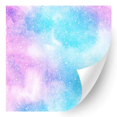 HTV4U Glitter Ombre Patterned Heat Transfer Vinyl (10A, 12" x 5 Yards) - Colorful Gradient Paper, Iron on Vinyl, Printed Patterns for Shirt, Heat Press Machine