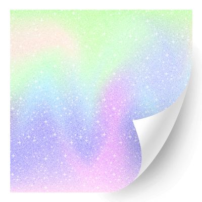 HTV4U Glitter Ombre Patterned Heat Transfer Vinyl (1A, 12" x 12") - Printed Patterned Iron on Vinyl, Heat Press Paper, Art Film