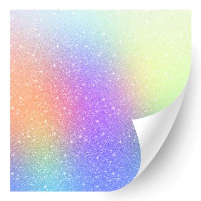 HTV4U Glitter Ombre Patterned Heat Transfer Vinyl (22A, 12" x 3 Yards) - Craft DIY, Printed Heat Press Iron on Vinyl, Gradient Design for T-Shirt DIY