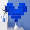 VEELIKE 15.7''x118'' Glossy Blue Metallic Vinyl Wallpaper Peel and Stick Non Glass Reflective Blue Mirror Vinyl Roll Adhesive Chrome Vinyl Sticker for Crafts Car Decals Cabinet Walls Home Decor view 2