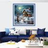 Findvoor Stamped Cross Stitch Kits for Beginners Full Range of Cross Stitching Embroidery Pattern for Adults, 11CT DIY Needlepoint Embroidery Starter Kits-Colorful Peacock 16x20 inch view 2