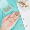 Beebeecraft 1 Box 24Pcs 4Styles Tree of Life Charms 18K Gold Plated Hollow Flat Round Pentagram Rectangle Heart Shape Charms Pendant with Jump Ring for DIY Making Crafts Necklace Bracelet Hole 3mm view 3
