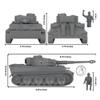 BMC CTS WW2 German Tiger I Tank - Gray 1:38 Plastic Army Men Military Vehicle view 2