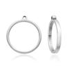 10pcs Adabele 304 Grade Stainless Steel Surgical Sturdy Open Back 25mm Round Circle Bezel Mold Blanks Tray Settings for Resin Cabochon Photo Jewelry Making SJF32-1 view 1
