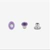 FoRapid 3mm/1/8 Aluminum Quicklet Eyelets-Scrapbooking/Birthday Wedding Baby Greeting Holiday Card/Paper Craft/Luggage Cruise Tag/DIY Album/Clothing etc-200 PCS (Light Purple) view 2