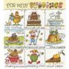 Bothy Threads Counted Cross Stitch Kit Craft Kits - Fun with Puddings view 1