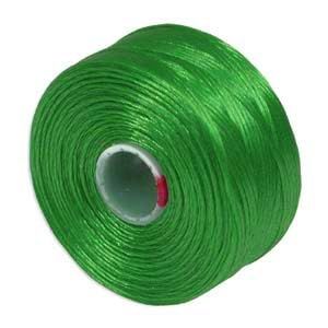 S-Lon (Superlon) Nylon Beading Thread - Size D - TEX45-78 Yards - Green