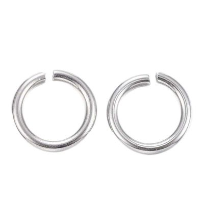 1000pcs 304 Stainless Steel Open Jump Rings 4mm 5mm 6mm 8mm Split Rings for Jewelry Making (Color: 8x1mm)