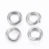 1000pcs 304 Stainless Steel Open Jump Rings 4mm 5mm 6mm 8mm Split Rings for Jewelry Making (Color: 8x1mm) view 2