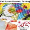 5D Diamond Painting Kits Snow Scene DIY Diamond Art Paint by Number for Adults 20x28in Large Full Square Drill Dots Gem Arts & Crafts Painting Supplies for Home Wall Art Decor 50x70cm W-12393 view 2