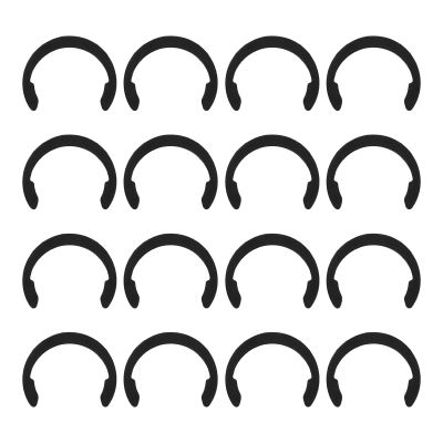 16pcs Retaining Clip Rings Compatible with Cricut Maker/Explore Air, Rubber Roller Replacement Parts Rubber Roller Resolution for Cricut Maker/Explore Air