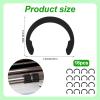 16pcs Retaining Clip Rings Compatible with Cricut Maker/Explore Air, Rubber Roller Replacement Parts Rubber Roller Resolution for Cricut Maker/Explore Air view 2