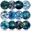 24Pcs Galaxy Pattern Scrapbook Paper Pack 6"x6" Starry Sky Specialty Scrapbooking Cardstock Paper Designer Pads Junk Journal Craft , Decoupage Card Making Supplies view 2