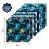 24Pcs Galaxy Pattern Scrapbook Paper Pack 6"x6" Starry Sky Specialty Scrapbooking Cardstock Paper Designer Pads Junk Journal Craft , Decoupage Card Making Supplies view 3