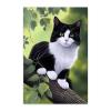 Worihut 5D Diamond Painting Kits 16x20 Inch Round Full Drill Wild Cat Diamond Art Kits for Adults, Handmade Gifts for Home Wall Decor view 1