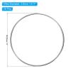 PATIKIL 4 Inch Dream Catcher Rings, 10 Pcs Metal Macrame Wreath Floral Round Ring Hoop for Home Car DIY Craft Wedding Wall Hanging Decorations, Silver view 2