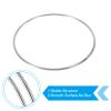 PATIKIL 4 Inch Dream Catcher Rings, 10 Pcs Metal Macrame Wreath Floral Round Ring Hoop for Home Car DIY Craft Wedding Wall Hanging Decorations, Silver view 3