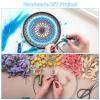 PATIKIL 4 Inch Dream Catcher Rings, 10 Pcs Metal Macrame Wreath Floral Round Ring Hoop for Home Car DIY Craft Wedding Wall Hanging Decorations, Silver view 4