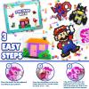 FUNZBO 5200 5mm Fuse Beads Kit - 24 Colors | 66 Patterns, School Crafts Toys for Girls Ages 8-12, Arts and Crafts for Kids Ages 6-8, Birthday Gifts for Girls Boys Age 5 6 7 8 9 10 11 12 Year Old view 3