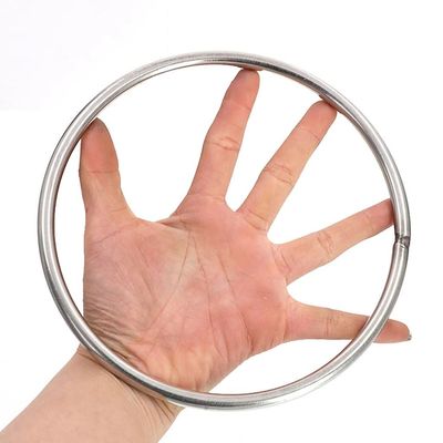 RAMBEX 1pcs 304 Stainless Steel Big O Ring 70/90/100/120/180/200mm Outer Diameter 8/10/12mm Thickness Strapping Welded Round Rings (Size : 10X110(1pcs))