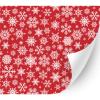 HTV4U Christmas Patterned Heat Transfer Vinyl (Christmas Red Snowflake, 20" x 12") - Iron on Heat Press Paper, Graphic Design Printed Patterns for Special Event DIY view 1