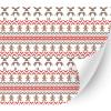 HTV4U Christmas Patterned Heat Transfer Vinyl (Reindeers and Cookies, 15" x 1 Yard) - Printed Patterned Iron on Vinyl, Heat Press Transfer Paper, Art Film for T-Shirt, Fabric, DIY view 1