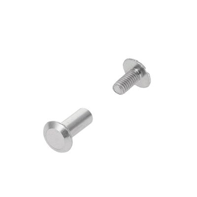Chicago Screws, Flat Cap, Nickel Plate, Solid Brass-LL (50 per Bag), Multiple Sizes