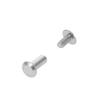Chicago Screws, Flat Cap, Nickel Plate, Solid Brass-LL (50 per Bag), Multiple Sizes view 1