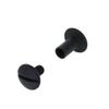 Chicago Screws, Dome Cap, Black Matte, Solid Brass-LL (50 per Bag) view 2
