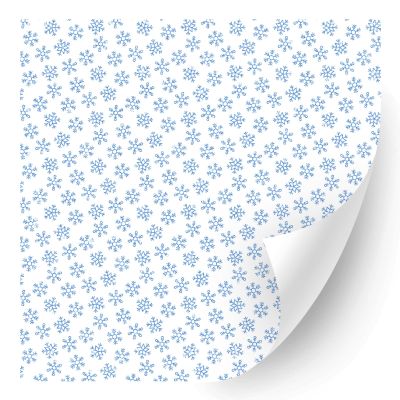 HTV4U Glitter Christmas Patterned Heat Transfer Vinyl (Blue Snowflake, 12" x 3 Yards) - Sparkle Textured Iron on Vinyl, Heat Press Paper, Printed Patterns for T-Shirt, Hat, DIY