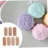 NOLITOY Wooden Pottery Stamp Craft Accessories for Decoration Includes Daisy Heart Flower and More Lightweight and Wood Block Stamps for Family Fun view 2