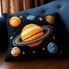 Planet Night Space Latch Hook Pillow Kit for Adults Throw Pillow Cover with Printed Canvas Hook Crochet Yarn Needle Craft Easy Handmade Cushion for Home Sofa Decoration 43x43cm(6) view 1